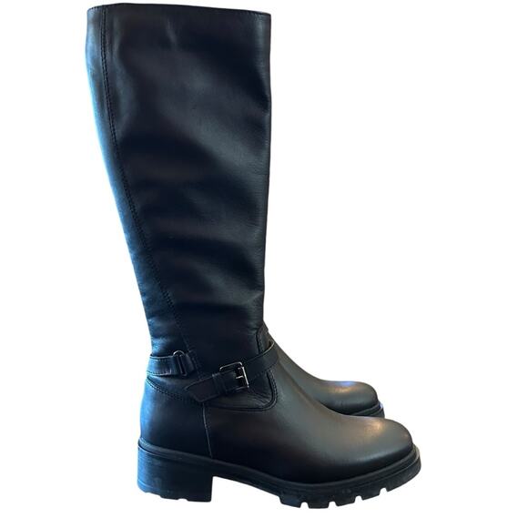 La Canadienne Sonnie Buckled Riding Boots Waterproof Leather City Dry NEW 7 - Picture 1 of 11